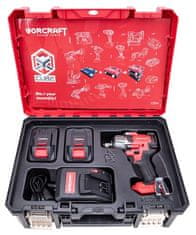 Worcraft Set Worcraft XCUBE006 ShareSYS Toolbox, uťahovák 850 Nm, 2x 4.0 Ah akumulátor, 1x nabíjačka