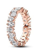 Pandora Oslnivý pozlátený prsteň Rose Timeless 183021C01 (Obvod 54 mm)