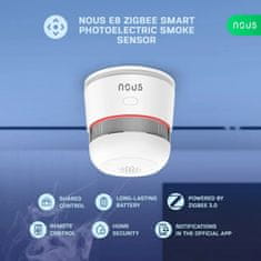 Nous Nous E8 Zigbee Smart Dymový Senzor