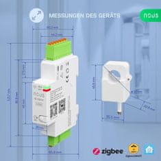 Nous Nous D4Z Zigbee Smart Din Merač Energie 120A