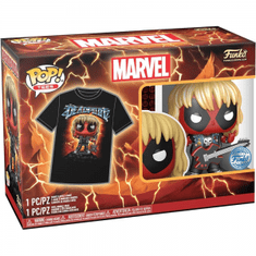 Funko Pop! Zberateľská figúrka Deadpool Set figúrka Heavy Metal a tričko veľ. S