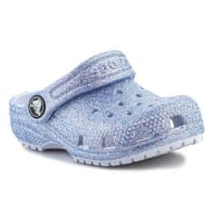 Crocs Dreváky belasá 22 EU Classic Glitter Clog