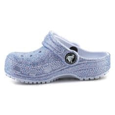 Crocs Dreváky belasá 22 EU Classic Glitter Clog