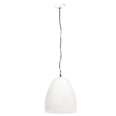 Vidaxl Industriálna závesná lampa 25 W biela 42 cm okrúhla E27