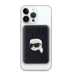 Karl Lagerfeld Powerbank s reliéfom Karl Head MagSafe 5000mAh Black