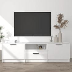 Vidaxl TV stolík biely 140x35x40 cm spracované drevo