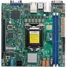 SuperMicro MB LGA1200 (Xeon E3-2300), C252, 2xDDR4, 6xSATA3, M.2, 1xPCIe4.0 x16, VGA, 2x LAN, IPMI, mini-ITX