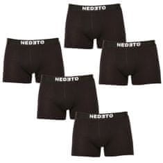 Nedeto 5PACK pánske boxerky čierne (5NB001b) - veľkosť XXL