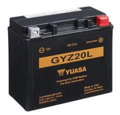 Yuasa Motobatéria HP MF AGM GYZ20L 12V 20Ah 250A (175x87x155mm) T4 "+ P"