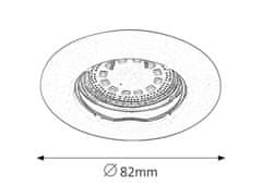 Rabalux Rabalux vstavané svietidlo Lite IP44 3W GU10 1048
