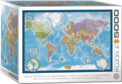 EuroGraphics Puzzle Mapa sveta 5000 dielikov