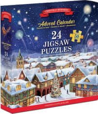 EuroGraphics Puzzle Adventný kalendár: Vianočné spomienky 24x50 dielikov