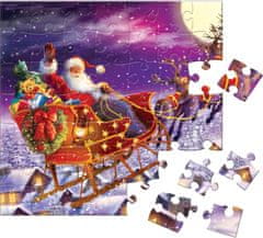 EuroGraphics Puzzle Adventný kalendár: Vianočné spomienky 24x50 dielikov