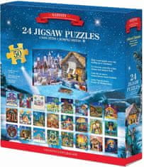 EuroGraphics Puzzle Adventný kalendár: Narodenie Ježiška 24x50 dielikov