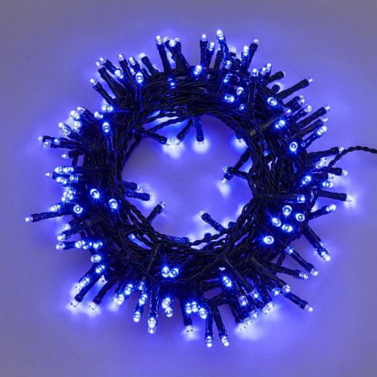 Xmas King XmasKing LED reťaz 12,8m 320 LED 31V vonkajšie, 8 programov modrá