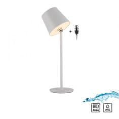 PAUL NEUHAUS JUST LIGHT LED svietidlo na fľašu bielej na batérie dotykový stmievač USB IP54 stolná lampa 3000K LD 19251-16