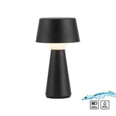 PAUL NEUHAUS JUST LIGHT LED stolná lampa na batéria čierna dotykový stmievač IP54 USB vnútorné aj vonkajšie použitie 3000K LD 19260-18