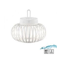 PAUL NEUHAUS JUST LIGHT LED stolná lampa priemer 25cm biele na batérie USB IP44 stmievateľné dotykom 2700K LD 19303-16