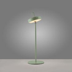 PAUL NEUHAUS JUST LIGHT LED stolná lampa zelená na batérie dotykový stmievač ochrana proti striekajúcej vode USB 2700K LD 19310-43