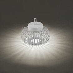 PAUL NEUHAUS JUST LIGHT LED stolná lampa priemer 25cm biele na batérie USB IP44 stmievateľné dotykom 2700K LD 19303-16