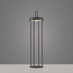 PAUL NEUHAUS JUST LIGHT LED stolná lampa na batéria čierna 50cm dotykový stmievač IP44 záhradné svietidlo 2700K LD 19301-18