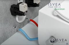 ISVEA INFINITY CLEANWASH závesná WC misa Rimless, batéria a bidet. spŕška, biela 10NFS1005I - Isvea