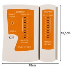 ISO Tester kabelů RJ45/RJ11 Bigstren 22166