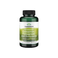 Swanson Doplnky stravy Full Spectrum Cinnamon Fenugreek And Gymnema