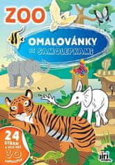 Omalovánky A4 se samolepkami ZOO