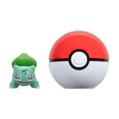 Jazwares Pokémon Clip and Go Poké Ball figurka Bulbasaur