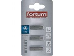 Fortum Hrot TORX, sada 3ks, T 40x25mm, S2