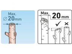 Extol Premium Nožnice záhradnícke celokovové, 210mm, HCS