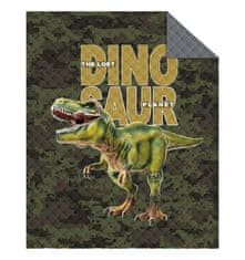 Detexpol Prikrývka na posteľ Dinosaur Army Polyester, 170/210 cm