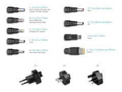 Avacom  QuickTIP 45W - univerzálny adaptér pre notebooky + 9 konektorov