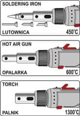 YATO Spájka plynová 3v1, 30-70W, 30ML