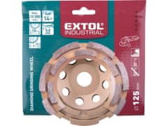 Extol Industrial  kotúč diamantový brúsny dvojradový, O 125x22,2mm