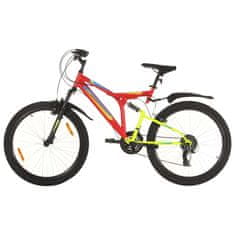 Vidaxl Horský bicykel 21 rýchlostí 26" koleso 49 cm rám červený