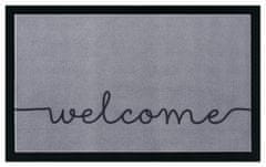 Hanse Home Protišmyková rohožka Welcome 104511 Grey / Black – na von aj na doma 40x60