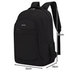 MG School Backpack batoh 38L, čierny