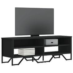 Vidaxl TV stolík čierny 122x34x41 cm kompozitné drevo