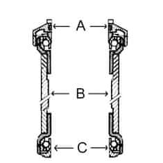 Tange hlavové zloženie AH 11/8&quot; Al cartridge