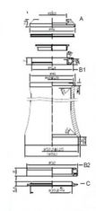 Tange hlavové zloženie AH 11/8&quot;-1.5&quot; Al cartr.