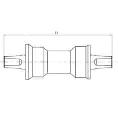 M-Wave os stredová opravná zapuzdrená 127mm