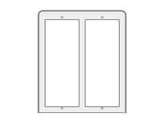 ACI Farfisa PL84 - strieška proti dažďu 2x2 moduly, Profilo