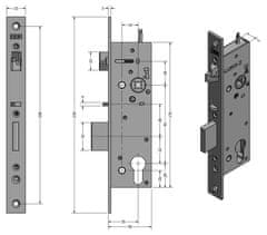 ERBI systems SAM EL 9235 - elektromechanický samozamykací zámek