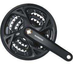 Shimano kľučky Acera FC-M371 3x9 48/36/26z 170mm čierne s krytom original balenia