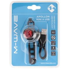 M-Wave blikačka zadná Apollon Mini USB čierna