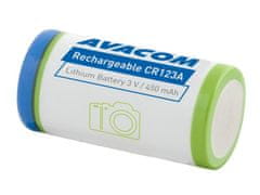 Avacom Nabíjecí fotobaterie Avacom CR123A 3V 450mAh 1.4Wh