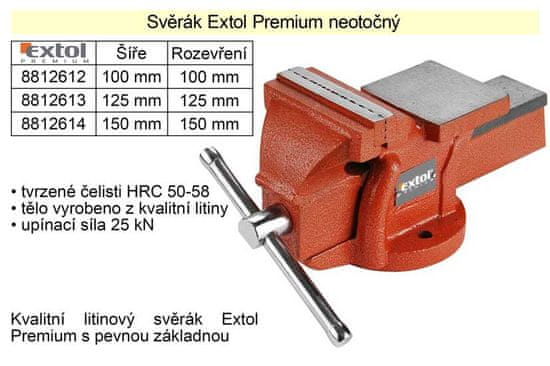 Extol Premium Svěrák Extol Premium neotočný 100 mm