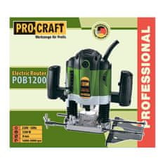 Procraft  Frézka horní 8mm 1200W + sada fréz POB1700